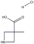 3-Methyl-3-azetidinecarboxylic acid HCl Struktur