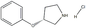 (R)-3-Phenoxy-pyrrolidine.HCl Struktur