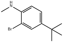 (2-BroMo-4-tert-butyl-phenyl)-Methyl-aMine Struktur