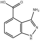 3-AMino-1H-indazole-4-carboxylic acid Struktur