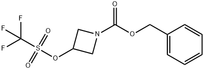 benzyl 3-(trifluoroMethylsulfonyloxy)azetidine-1-carboxylate Struktur