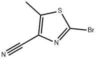 2-BroMo-5-Methylthiazole-4-carbonitrile Struktur