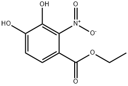 ethyl 3,4-dihydroxy-2-nitrobenzoate Struktur