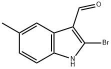 2-BroMo-5-Methyl-1H-indole-3-carbaldehyde Struktur