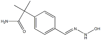 -[4-(N'-Hydroxycarbamimidoyl)phenyl]-2-methylpropanamide Struktur