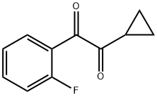 1-cyclopropyl-2-(2-fluorophenyl)ethane-1,2-dione Struktur