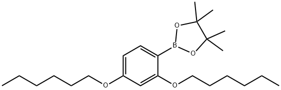 1,3,2-Dioxaborolane, 2-[2,4-bis(hexyloxy)phenyl]-4,4,5,5-tetraMethyl- Struktur