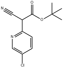 tert-butyl 2-(5-chloropyridin-2-yl)-2-cyanoacetate Struktur