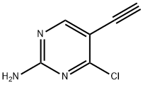 4-chloro-5-ethynylpyriMidin-2-aMine Struktur