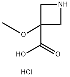 3-Methoxyazetidine-3-carboxylic acid hydrochloride Struktur