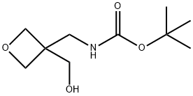 tert-Butyl N-{[3-(hydroxyMethyl)oxetan-3-yl]Methyl}carbaMate Struktur