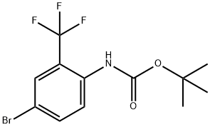 tert-butyl N-[4-broMo-2-(trifluoroMethyl)phenyl]carbaMate Struktur