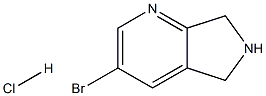 3-BroMo-6,7-dihydro-5H-pyrrolo[3,4-b]pyridine hydrochloride Struktur