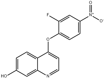 4-(2-fluoro-4-nitrophenoxy)quinolin-7-ol Struktur