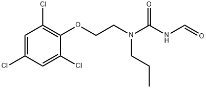 N-(Propyl(2-(2,4,6-trichlorophenoxy)ethyl)carbaMoyl)forMaMide Struktur