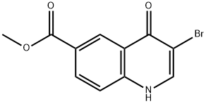 Methyl 3-broMo-4-oxo-1,4-dihydroquinoline-6-carboxylate Struktur