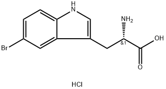 5-broMo-L-tryptophan hydrochloride Struktur