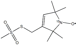 (1-Oxyl-2,2,5,5-tetramethyl-3-pyrroline-3-methyl) Methanethiosulfonate-15N Struktur