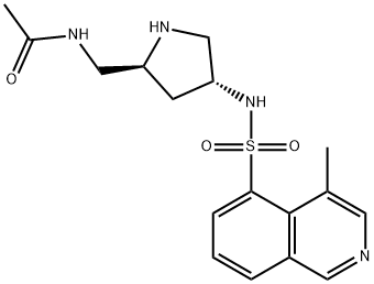 AcetaMide, N-[[(2S,4R)-4-[[(4-Methyl-5-isoquinolinyl)sulfonyl]aMino]-2-pyrrolidinyl]Methyl]- Struktur