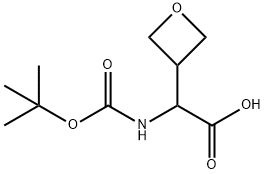 2-(Boc-aMino)-2-(oxetan-3-yl)acetic acid Struktur