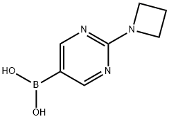 (2-(Azetidin-1-yl)pyriMidin-5-yl)boronic acid Struktur