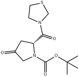 1-Pyrrolidinecarboxylic acid, 4-oxo-2-(3-thiazolidinylcarbonyl)-, 1,1-diMethylethyl ester, (2R)-