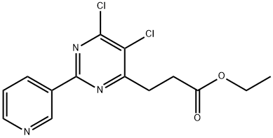 5,6-Dichloro-2-(3-pyridinyl)-4-pyriMidinepropanoic acid ethyl ester Struktur