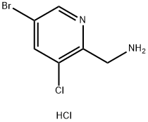 (5-broMo-3-chloropyridin-2-yl)MethanaMine hydrochloride Struktur