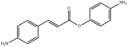 2-Propenoic acid, 3-(4-aMinophenyl)-, 4-aMinophenyl ester, (2E)- Struktur