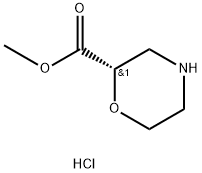 (S)-methyl morpholine-2-carboxylate hydrochloride Struktur