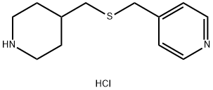 4-(Piperidin-4-ylMethylsulfanylMethyl)-pyridine hydrochloride Struktur