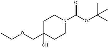 1-Boc-4-(ethoxyMethyl)piperidin-4-ol Struktur