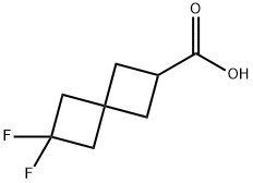 6,6-Difluoro-spiro[3.3]heptane-2-carboxylic acid Struktur