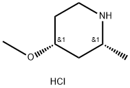 (2S,4S)-2-Methyl-4-Methoxylpiperidine hydrochloride Struktur