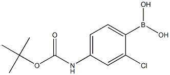 (4-{[(tert-Butoxy)carbonyl]aMino}-2-chlorophenyl)boronic acid Struktur