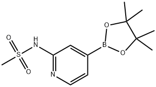 N-(4-(4,4,5,5-tetraMethyl-1,3,2-dioxaborolan-2-yl)pyridin-2-yl)MethanesulfonaMide Struktur