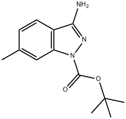 tert-butyl 3-aMino-6-Methyl-1H-indazole-1-carboxylate Struktur