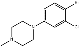 1-(4-BroMo-3-chlorophenyl)-4-Methylpiperazine Struktur