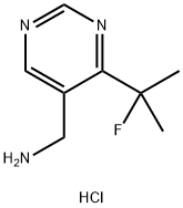 (4-(2-fluoropropan-2-yl)pyriMidin-5-yl)MethanaMine hydrochloride Struktur