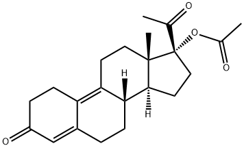 17α-Acetoxy-19-norpregna-4,9-diene-3,20-dione Struktur