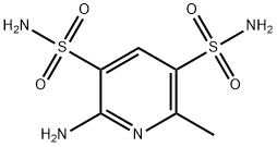 2-AMino-6-Methylpyridine-3,5-disulfonaMide Struktur