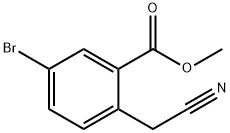 methyl 5-bromo-2-(cyanomethyl)benzoate Struktur