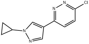 3-chloro-6-(1-cyclopropyl-1H-pyrazol-4-yl)pyridazine Struktur