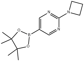 2-(Azetidin-1-yl)-5-(4,4,5,5-tetraMethyl-1,3,2-dioxaborolan-2-yl)pyriMidine Struktur