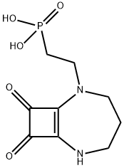 2-(8,9-dioxo-2,6-diazabicyclo[5.2.0]non-1(7)-en-2-yl)ethylphosphonic acid Struktur