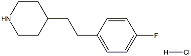 4-[2-(4-Fluorophenyl)ethyl]-piperidine HCl Struktur