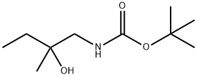 tert-butyl 2-hydroxy-2-methylbutylcarbamate Struktur