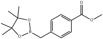 4-(Methoxycarbonyl)benzylboronic Acid Pinacol Ester Struktur