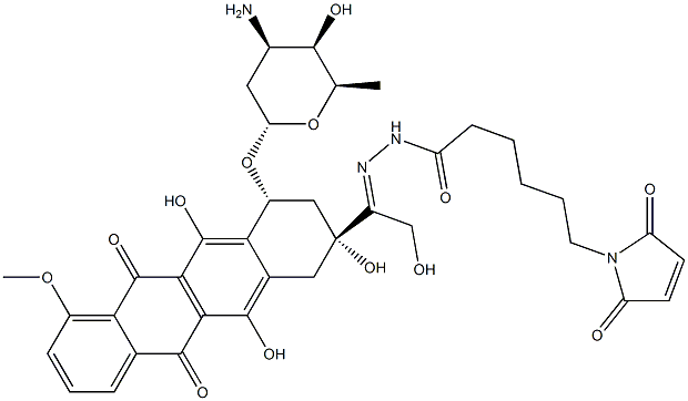 doxorubicin(6-maleimidocaproyl)hydrazone Struktur