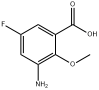 3-aMino-5-fluoro-2-Methoxybenzoic acid Struktur